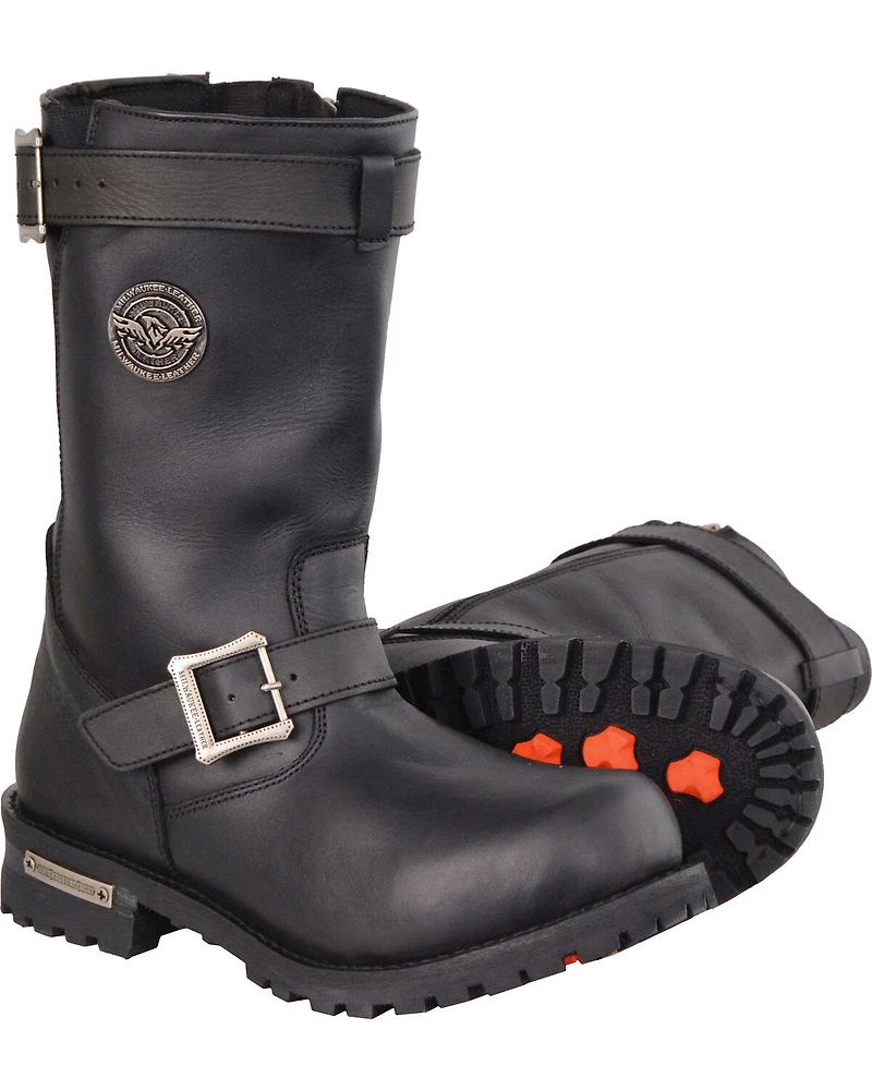 Milwaukee Leather Men's 11" Classic Engineer Boots - Wide