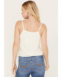 Idyllwind Women's Rio Metallic Striped Tie Tank Top