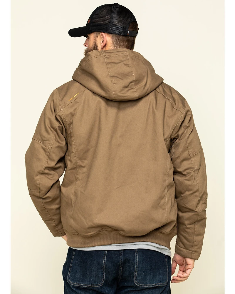 Ariat Men's Field Khaki Rebar Duracanvas Hooded Work Jacket