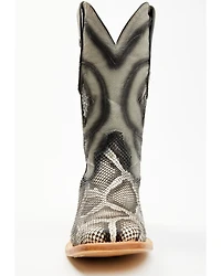 Tanner Mark Men's Exotic Python Western Boots - Broad Square Toe