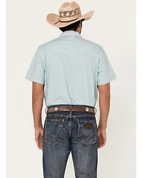 Cody James Men's Agua Dulce Striped Short Sleeve Snap Western Shirt