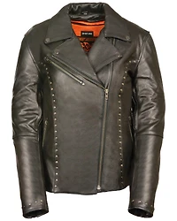 Milwaukee Leather Women's Classic Studded Motorcycle Jacket