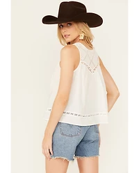Eyeshadow Women's Lace Bodice Tank