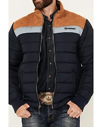 Hooey Men's Colorblock Packable Puffer Jacket