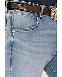 Wrangler Retro Men's Woodmere Light Wash Slim Bootcut Stretch Denim Jeans