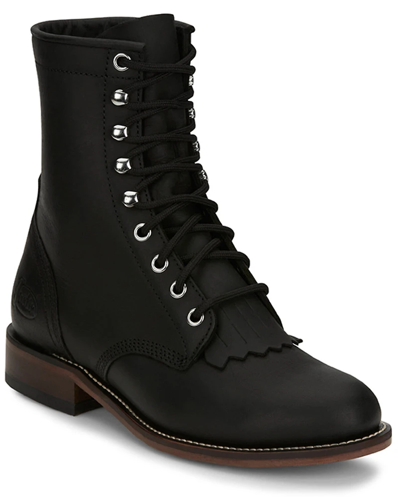 Justin Women's McKean Lace-Up Boots - Round Toe