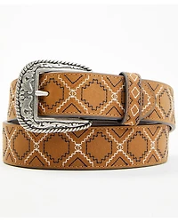 RANK 45® Men's Emmett Southwestern Stitched Leather Belt