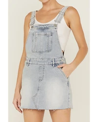 Cleo + Wolf Women's Light Wash Denim Skirtall