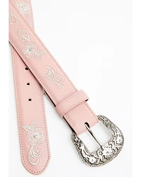 Shyanne Women's Embroidered Floral Rhinestone Western Belt