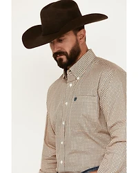 Cinch Men's Geo Print Long Sleeve Button-Down Western Shirt