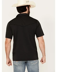 Wrangler Men's Solid Short Sleeve Performance Polo