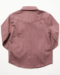 Cody James Toddler Boys' Everest Peak Striped Print Long Sleeve Snap Western Shirt
