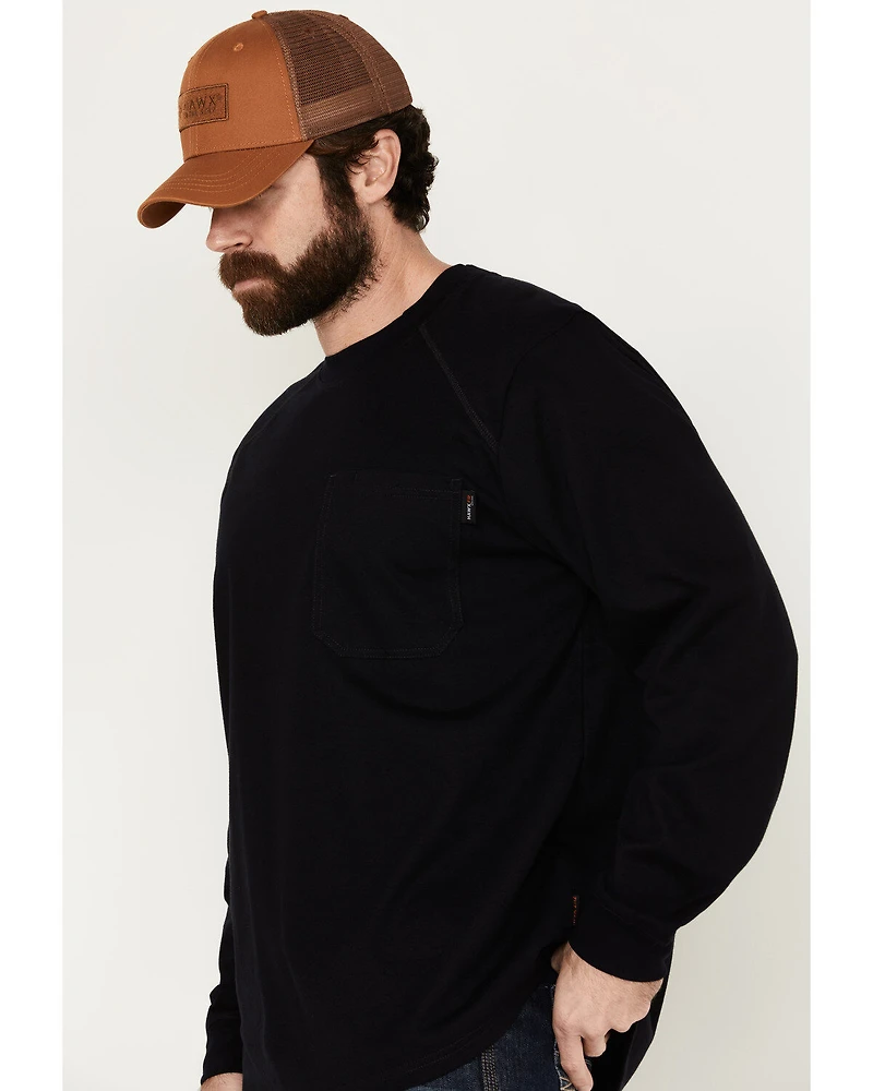 Hawx Men's FR Long Sleeve Pocket T-Shirt - Big