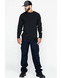 Carhartt Men's Loose Fit Heavyweight Long Sleeve Logo Graphic Work T-Shirt - Big & Tall