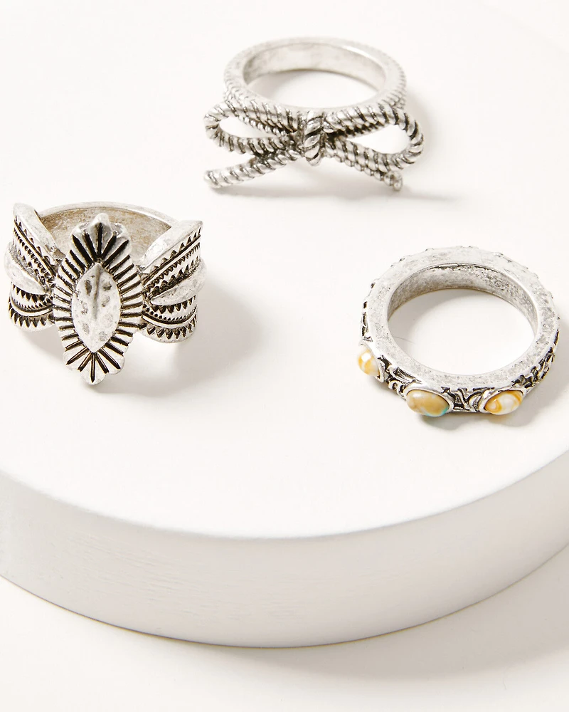 Shyanne Women's Sedona Sky Ring Set - 3 Piece