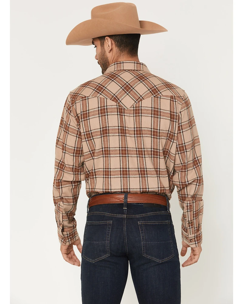 Cody James Black 1978® Men's Brenden Plaid Print Long Sleeve Button-Down Flannel Shirt