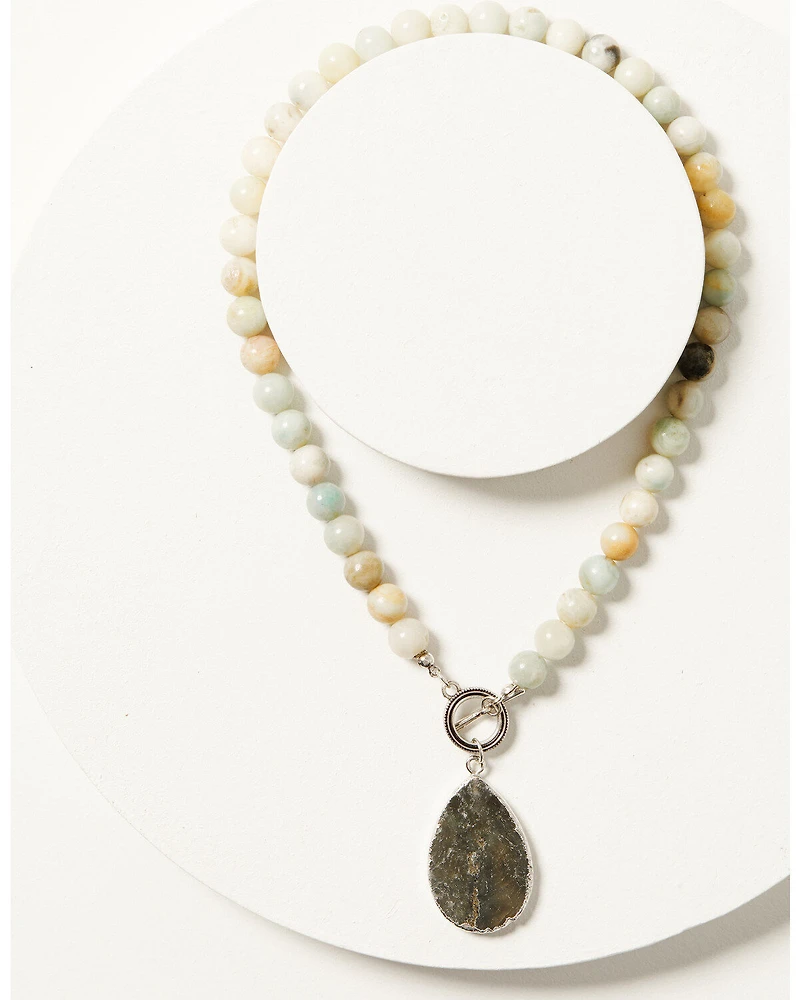 Shyanne Women's Tonal Labra Teardrop Pendant