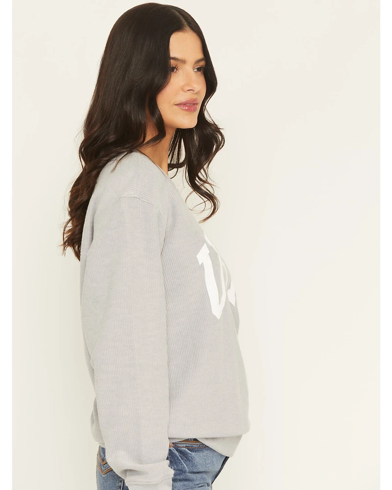 Blended Women's USA Flag Crewneck Sweater