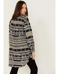 Cripple Creek Women's Southwestern Stripe Print Shacket
