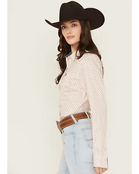 Cinch Women's Dotted Long Sleeve Button-Down Western Shirt