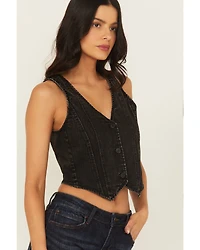Blue B Women's Boot Barn Exclusive Denim Stitch Embroidered Vest