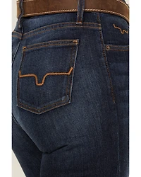 Kimes Ranch Women's Dark Wash Jennifer High Rise Wide Flare Jeans