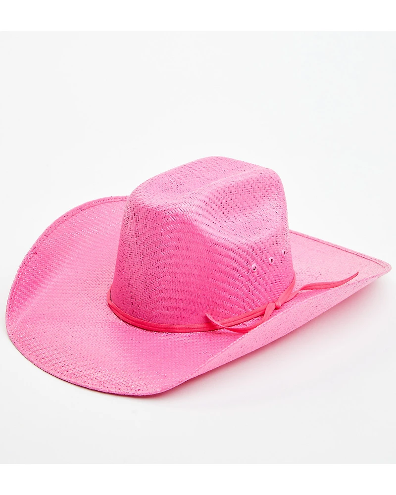 Twisted Little Girls' Straw Cowboy Hat