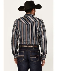 Cody James Men's Harvest Striped Long Sleeve Snap Western Shirt