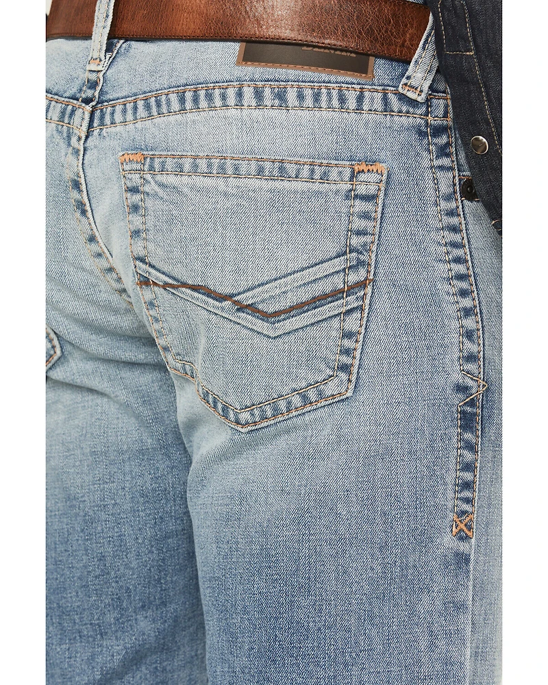 Ariat Men's M7 Cade Tustin Light Wash Slim Straight Stretch Denim Jeans