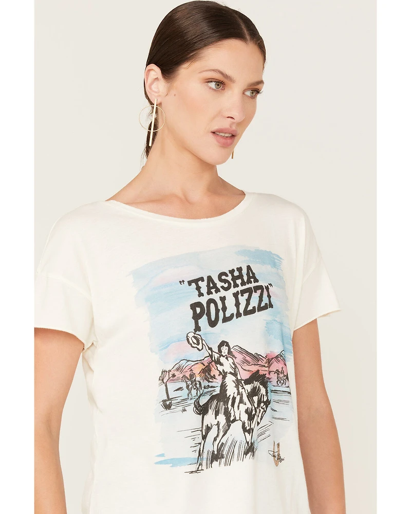 Tasha Polizzi Women's Title Watercolor Desert Scene Short Sleeve Graphic Tee