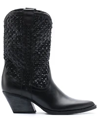 Golo Women's Reverse Woven Shaft Western Fashion Boots - Snip Toe