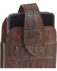 M & F Western Men's Extra Large Faux Caiman Cell Phone Holder