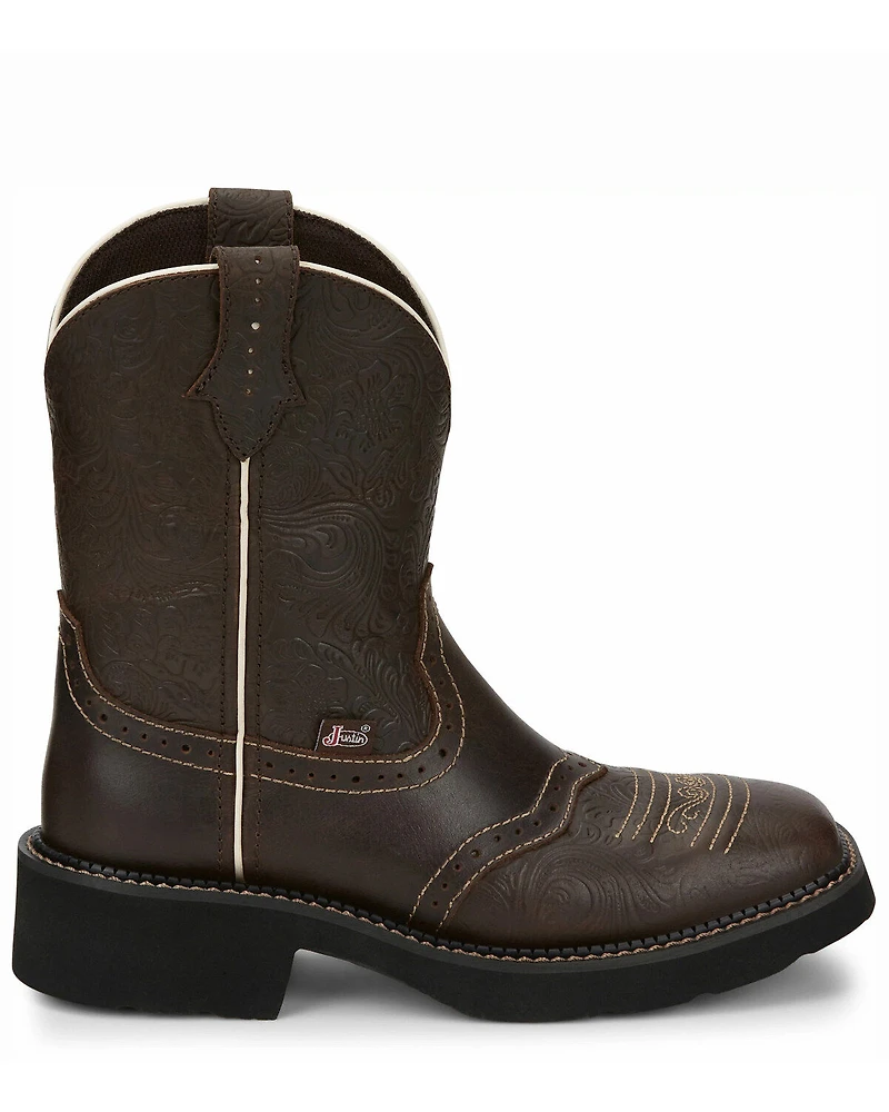 Justin Women's Mandra Brown Western Boots - Square Toe
