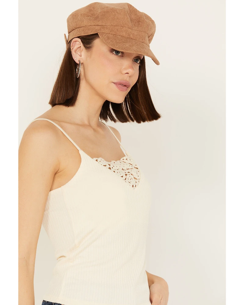 Shyanne Women's Crochet Rib Cami
