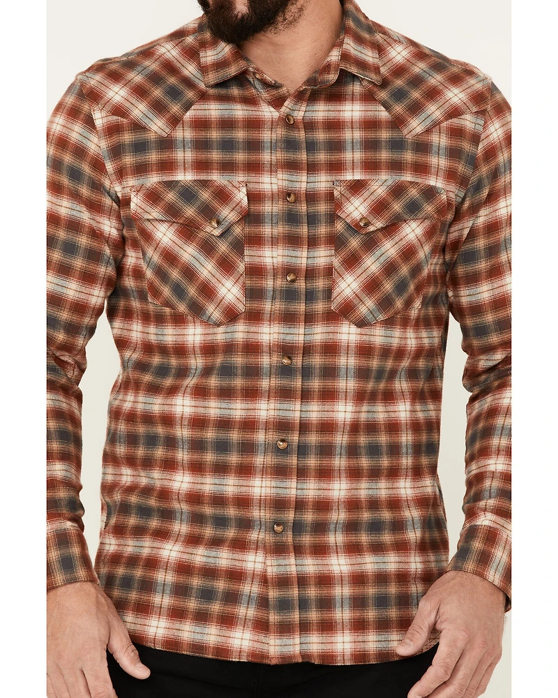 Pendleton Men's Wyatt Small Plaid Long Sleeve Snap Western Shirt