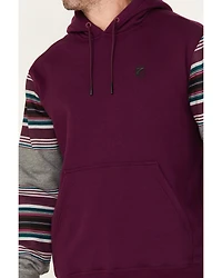 RANK 45® Renegade Striped Sleeve Hooded Sweatshirt