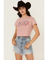 Girl Dangerous Women's Western Dream Short Sleeve Baby Tee