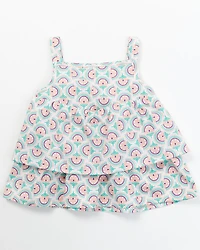 Wrangler Infant Girls' Sleeveless Ruffle Dress