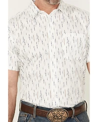 Gibson Trading Co Men's Discoteca Striped Short Sleeve Button-Down Western Shirt