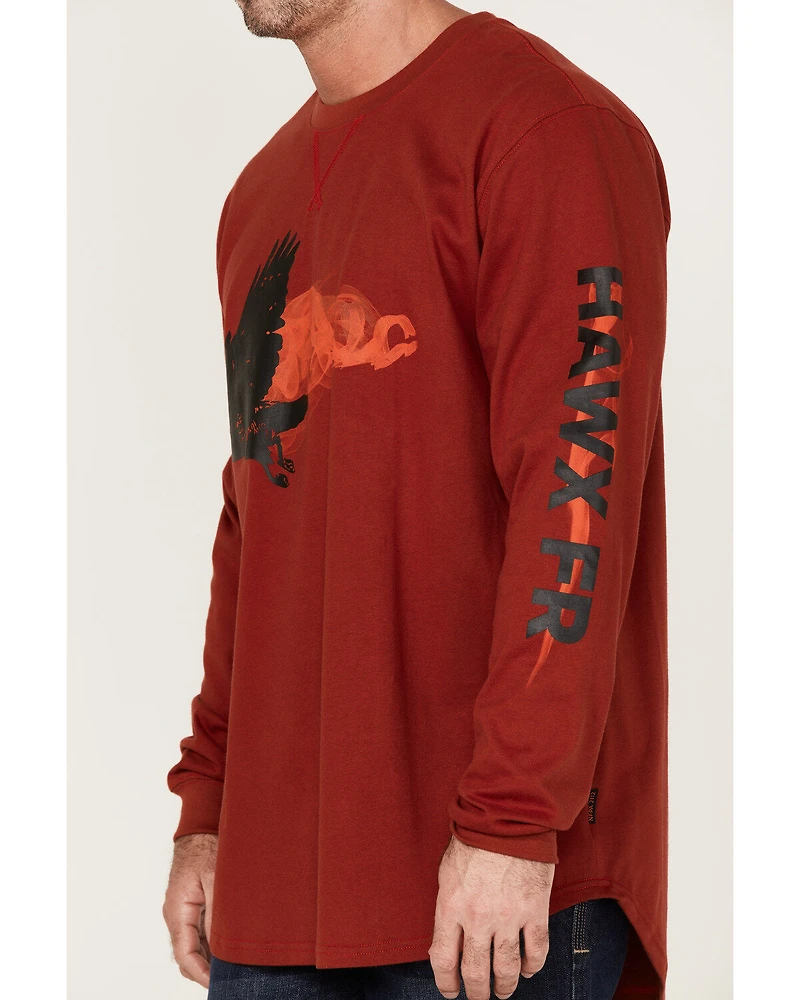 Hawx Men's FR Flame Graphic Long Sleeve Work T-Shirt