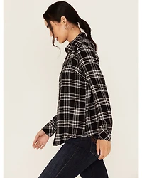 Idyllwind Women's Featherlight Plaid Print Long Sleeve Pearl Snap Western Shirt