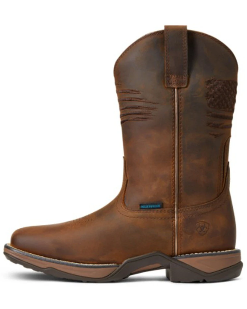 Ariat Women’s Anthem Patriot Waterproof Western Performance Boots – Broad Square Toe