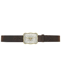 Cody James Boys' Scalloped Longhorn Buckle Belt