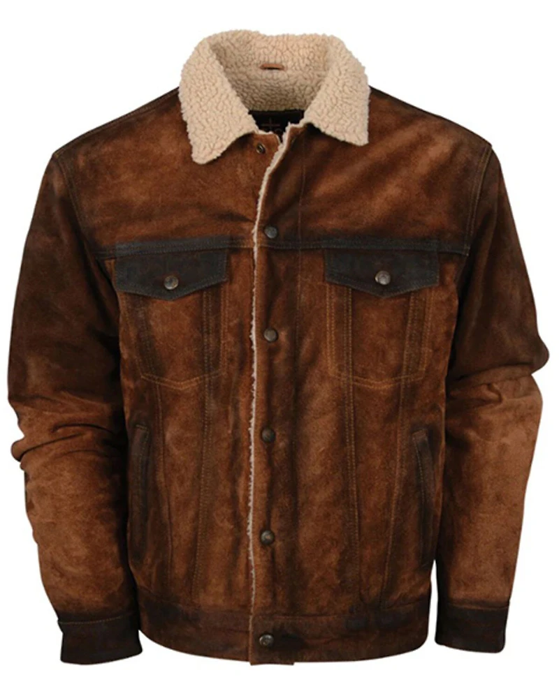 STS Ranchwear By Carroll Men's Cash Money Suede Sherpa Jacket - 4X