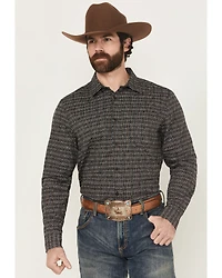 Gibson Trading Co Men's Bug Out Plaid Print Long Sleeve Button-Down Stretch Western Shirt
