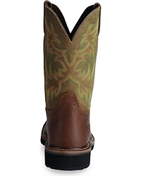 Justin Men's Stampede 11" Steel Toe Western Work Boots