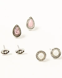 Shyanne Women's Snake And Stone Earring Set