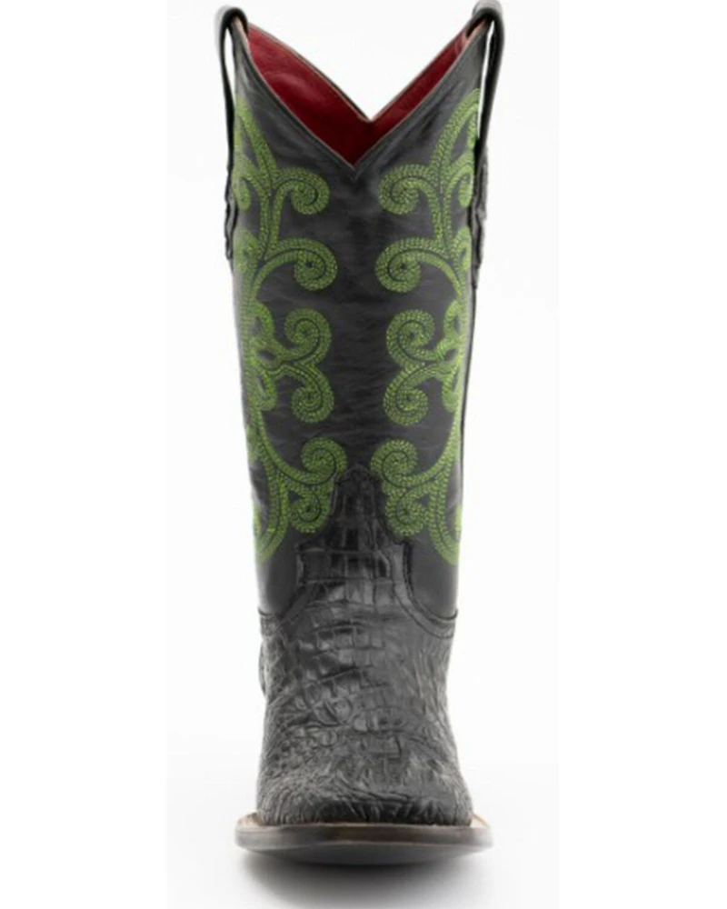 Ferrini Women's Caiman Croc Print Western Boots - Square Toe