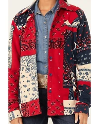 Outback Trading Co Women's Bandana Print Long Sleeve Haley Big Shirt