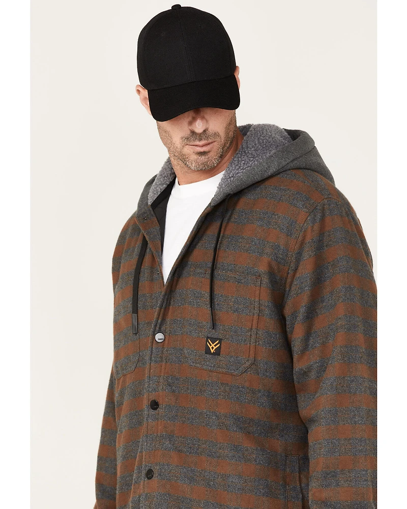 Hawx Men's Insulated Hooded Shirt Jacket
